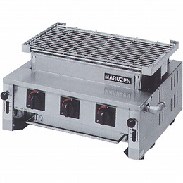 【業務用】 マルゼン ガス下火式焼物器 熱板タイプ MGK-306B W550×D515×H315 【送料無料】