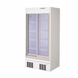 【業務用】 福島工業 スライド扉 リーチイン 冷蔵タイプ 単相100V MSU-30GWSR8 W900×D450×H1900 【送料無料】