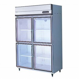 【業務用】 福島工業 リーチインショーケース 冷蔵タイプ 単相100V UGN-120AG6 W1200×D645×H1950 【送料無料】