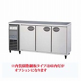 【業務用】 福島工業 冷蔵コールドテーブル 単相100V 内装樹脂鋼板 単相100V 扉均等割タイプ W1500×D600×H800 【送料無料】